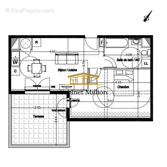 Appartement à MIREVAL