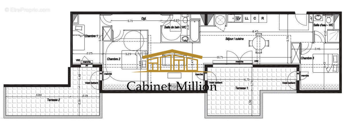 Appartement à MIREVAL