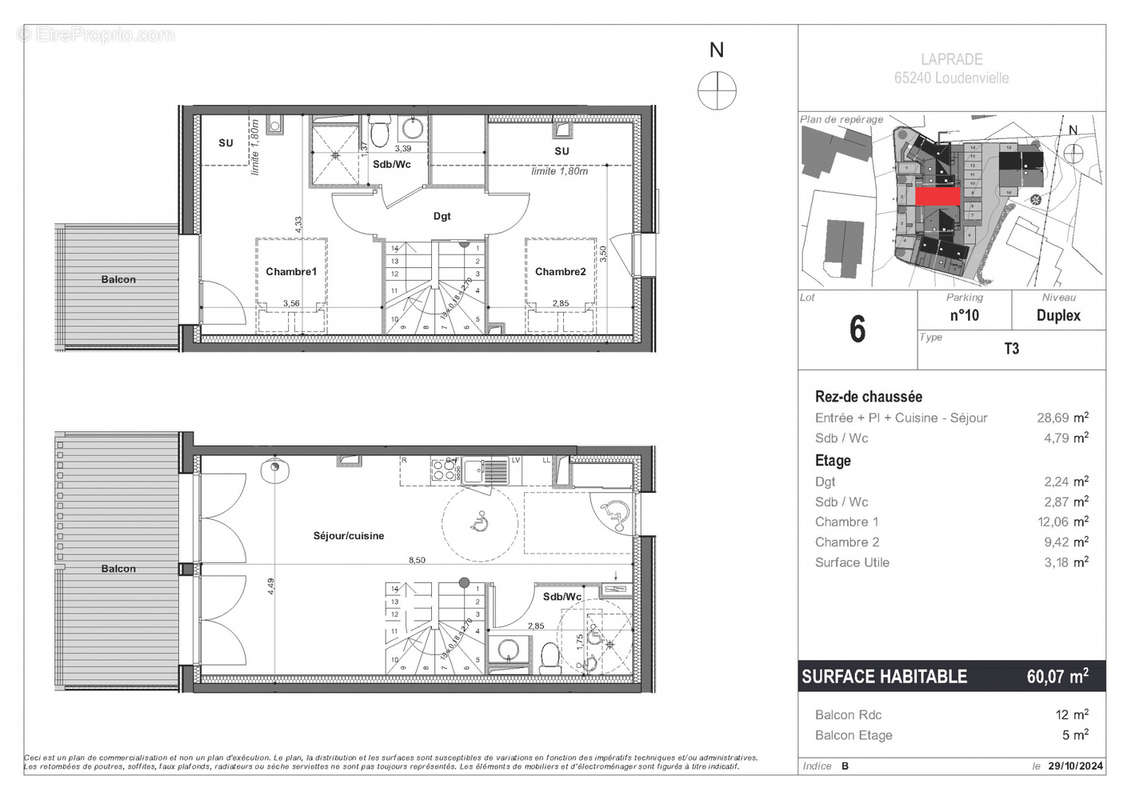 Appartement à LOUDENVIELLE