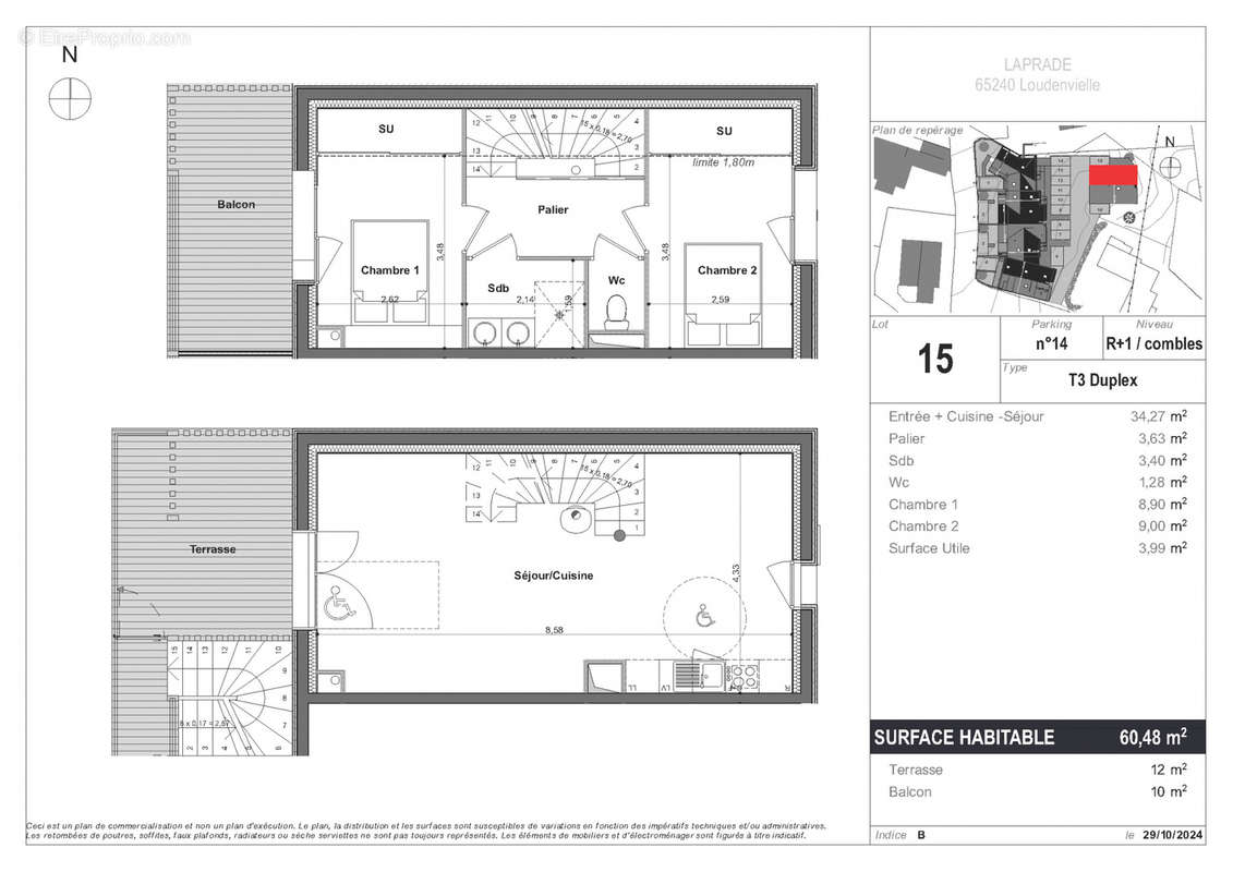 Appartement à LOUDENVIELLE