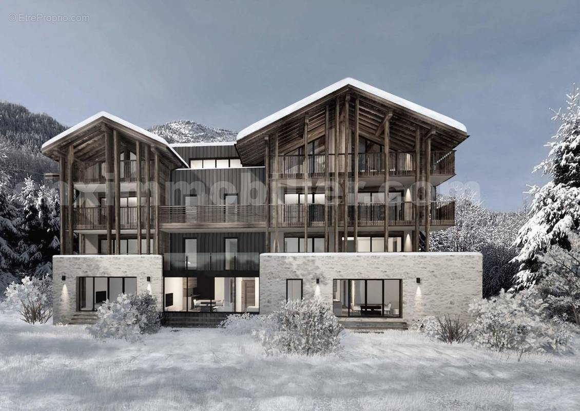 316-Vue Exterieure Vente B - Appartement à LES HOUCHES