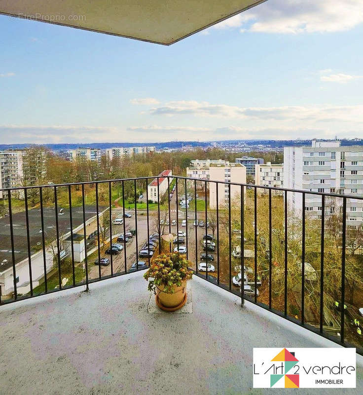 Balcon du salon/séjour - Appartement à NOGENT-SUR-OISE