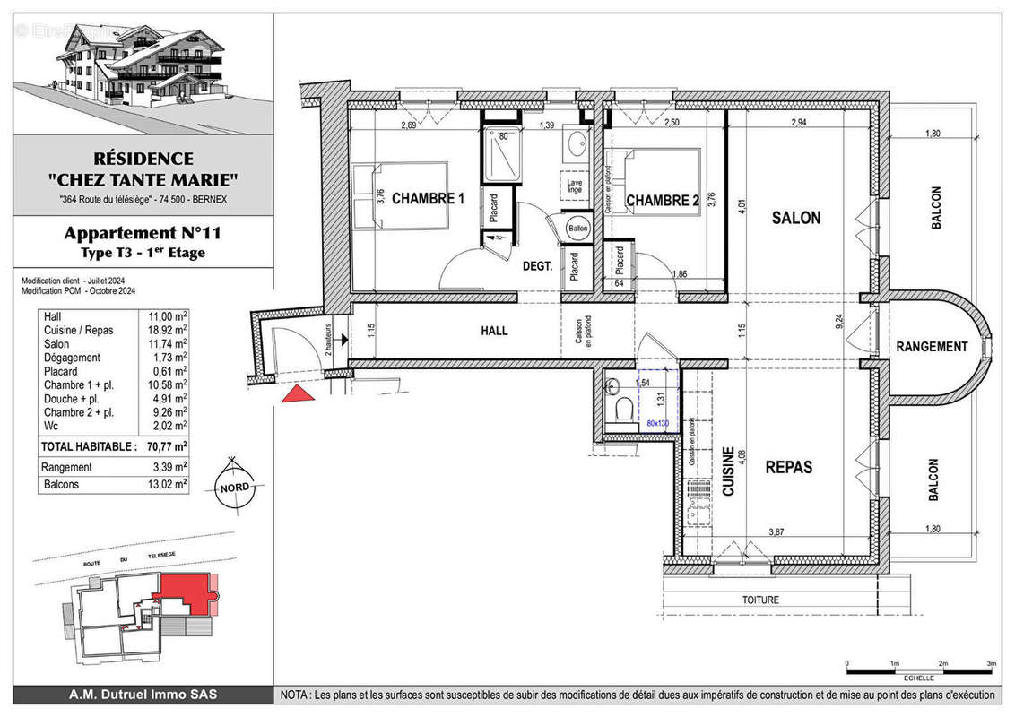 Appartement à BERNEX