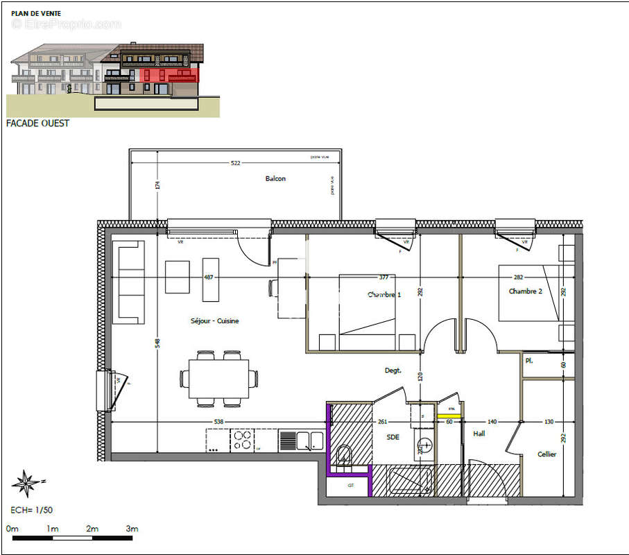 Appartement à CRANVES-SALES