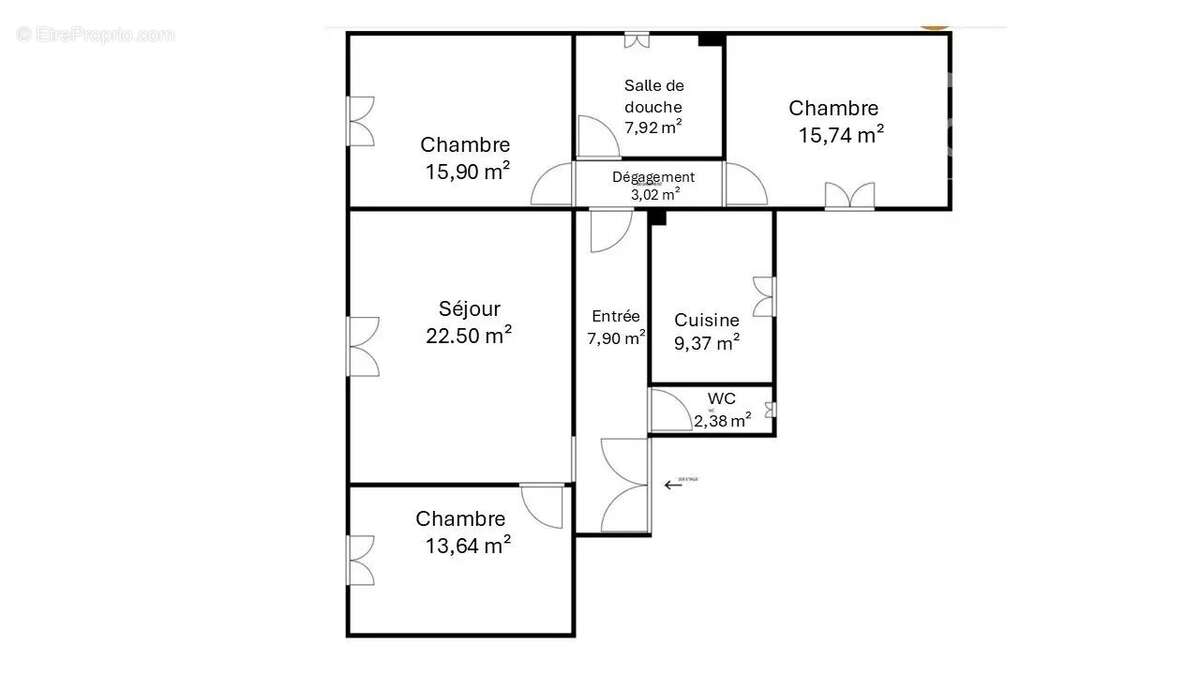 Appartement à BOIS-COLOMBES