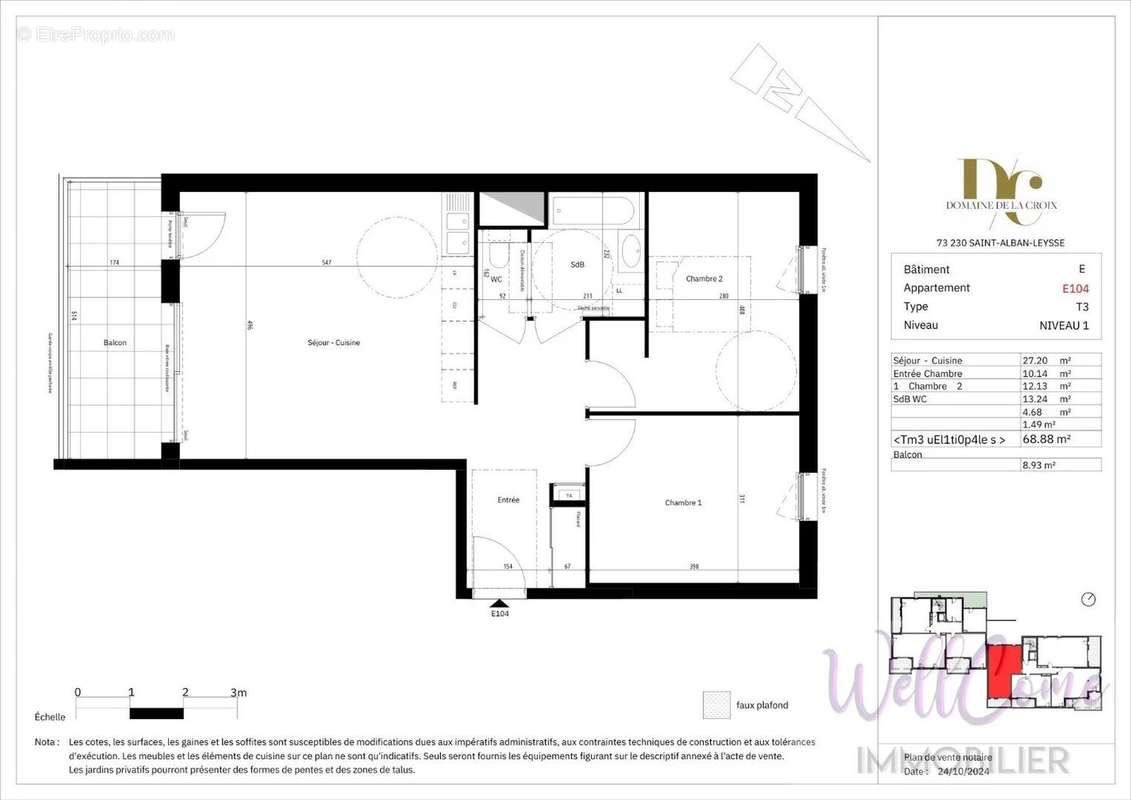 Appartement à SAINT-ALBAN-LEYSSE