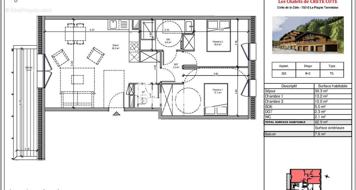 Appartement à MACOT-LA-PLAGNE