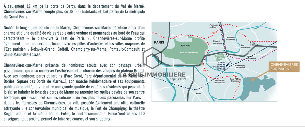 Appartement à CHENNEVIERES-SUR-MARNE