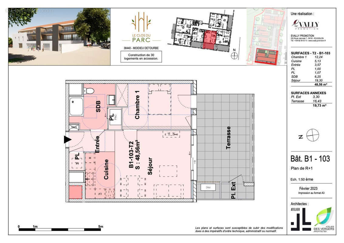 Appartement à MOIDIEU-DETOURBE