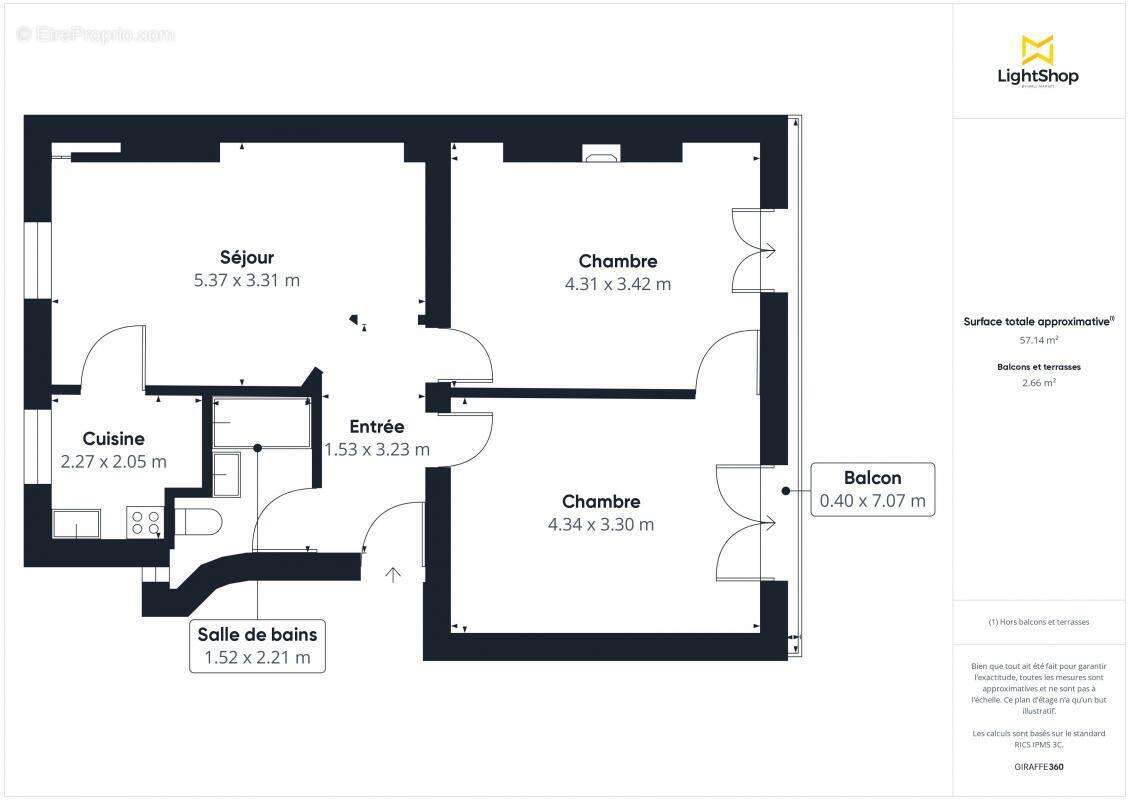 Appartement à LEVALLOIS-PERRET