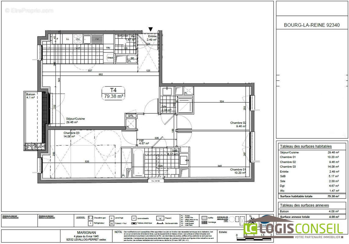 Appartement à BOURG-LA-REINE