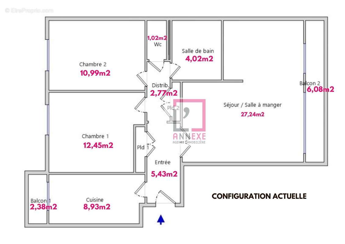 Appartement à FONTAINES-SUR-SAONE