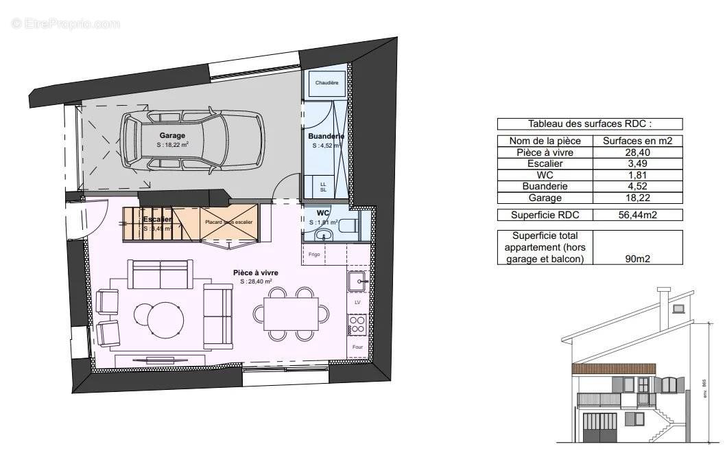 Appartement à SAINTE-FOY-LES-LYON