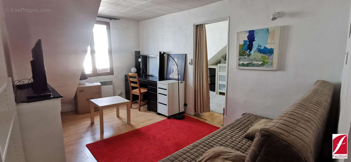 salon/chambre/bureau - Appartement à PARIS-3E