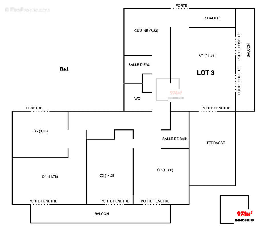 Appartement à SAINTE-MARIE