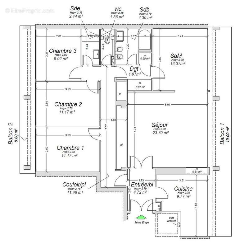 Appartement à CHATENAY-MALABRY