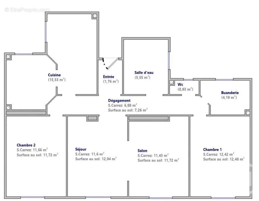 Appartement à PARIS-13E