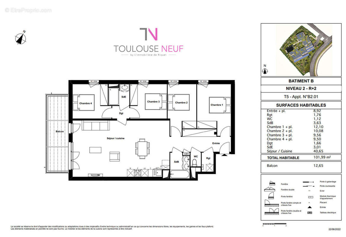 Appartement à RAMONVILLE-SAINT-AGNE