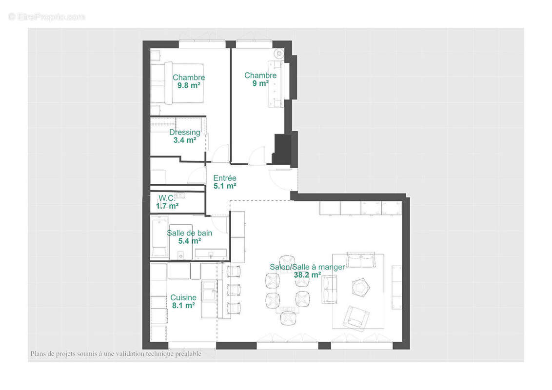 Appartement à CHATILLON