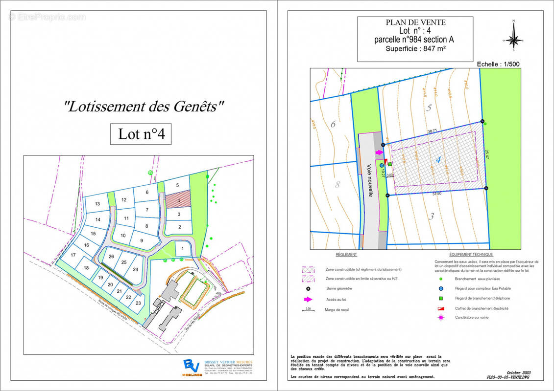 Terrain à LA GENEYTOUSE