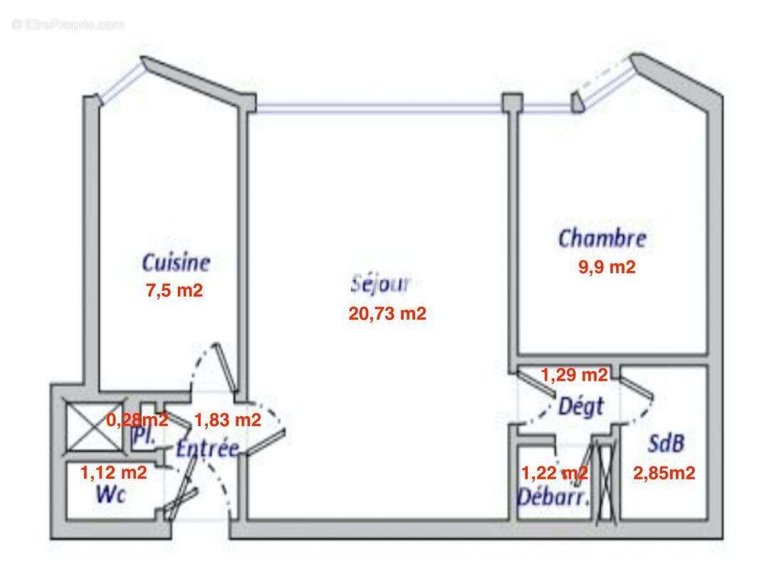 Appartement à HEROUVILLE-SAINT-CLAIR