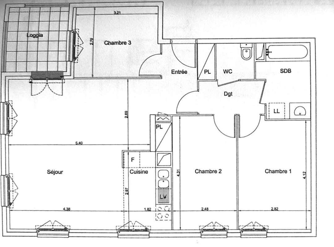 Appartement à ROMAINVILLE