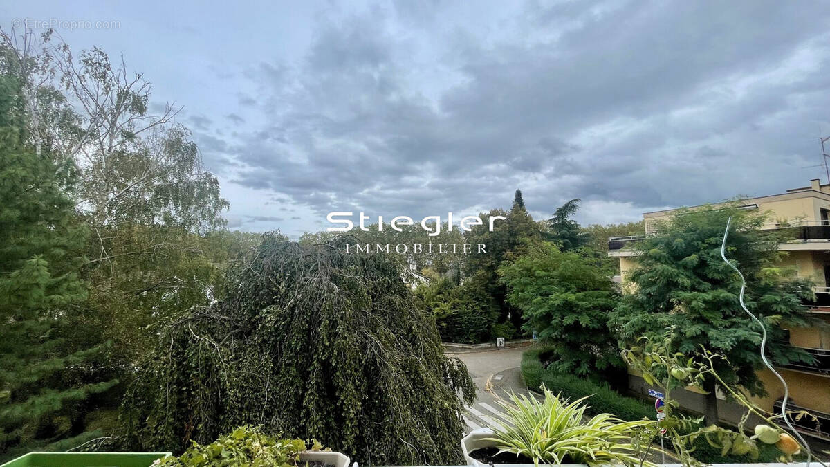 Vue du balcon depuis l&#039;une des chambres - Appartement à ILLKIRCH-GRAFFENSTADEN