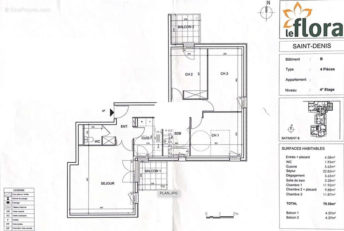 Appartement à SAINT-DENIS