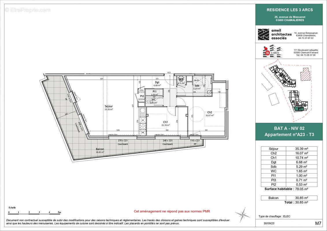 Appartement à CHAMALIERES