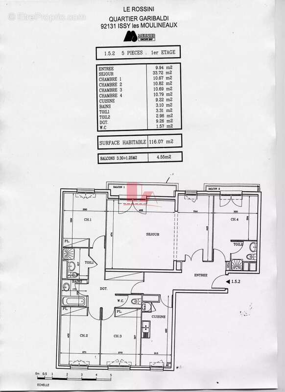 Appartement à ISSY-LES-MOULINEAUX