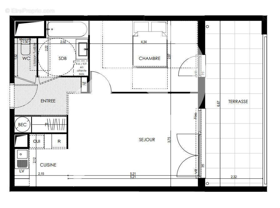 Appartement à SAINT-LAURENT-DU-VAR