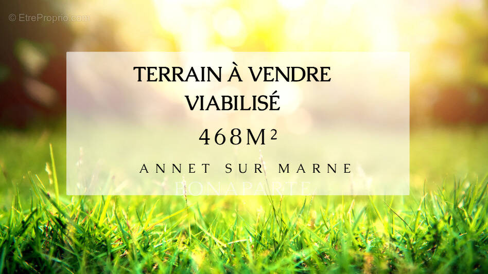 Terrain à ANNET-SUR-MARNE