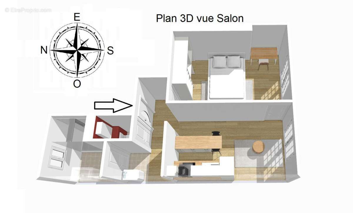 Appartement à PARIS-18E