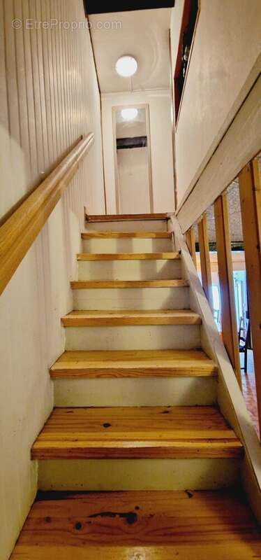 escalier pour accéder au 1er étage - Maison à RIVES