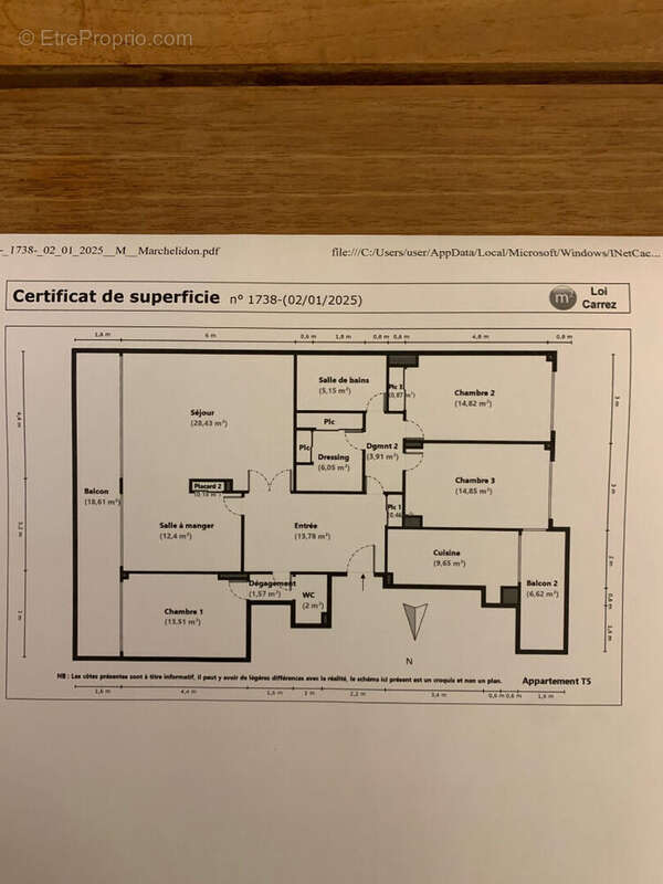 Appartement à SAINT-CLOUD