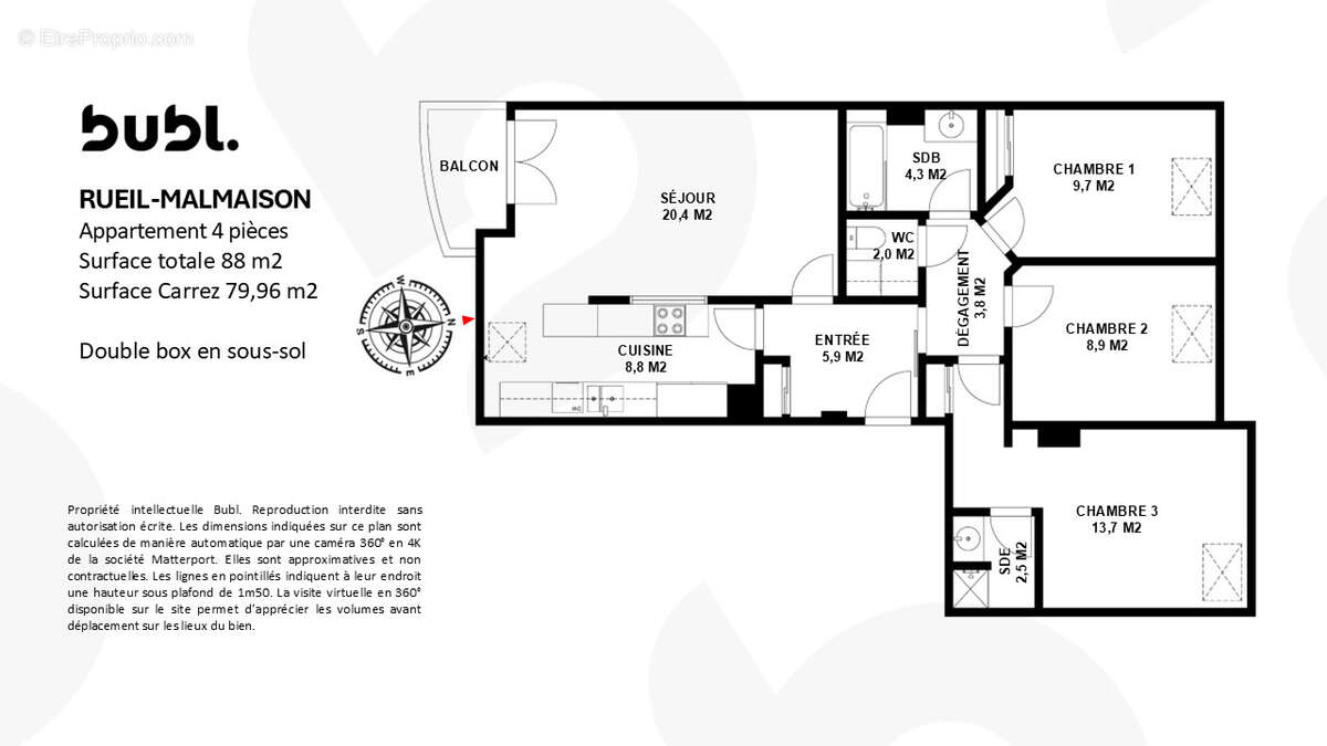 Appartement à RUEIL-MALMAISON