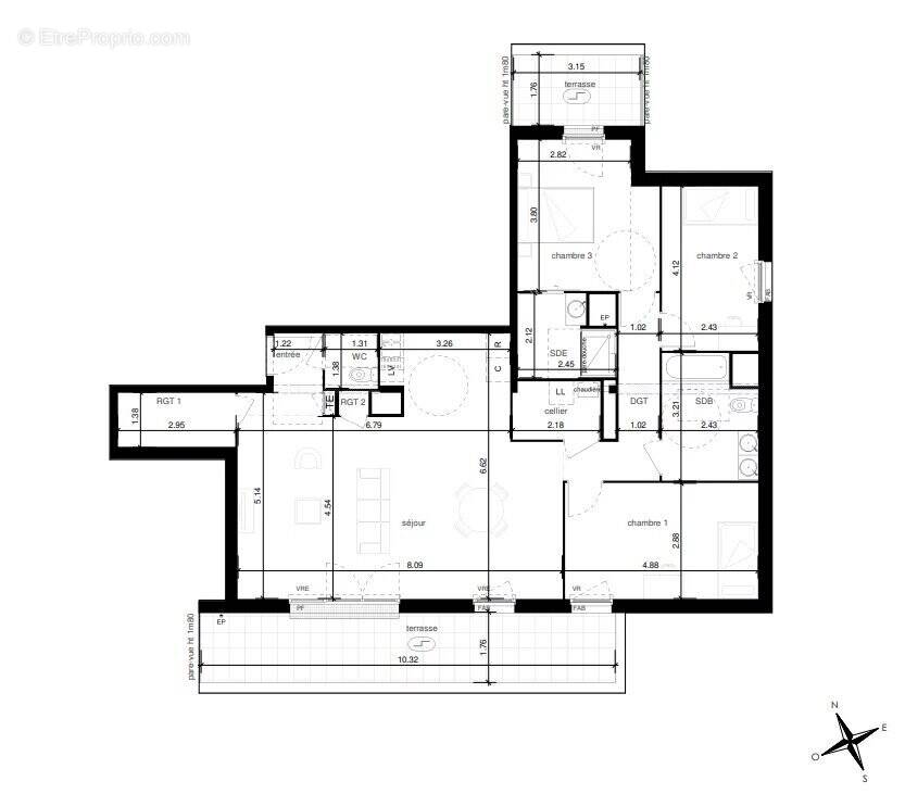 Appartement à NOTRE-DAME-DE-BONDEVILLE