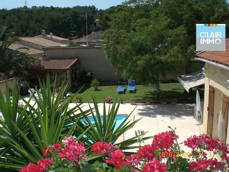 jardin, piscine - Maison à MARTIGUES