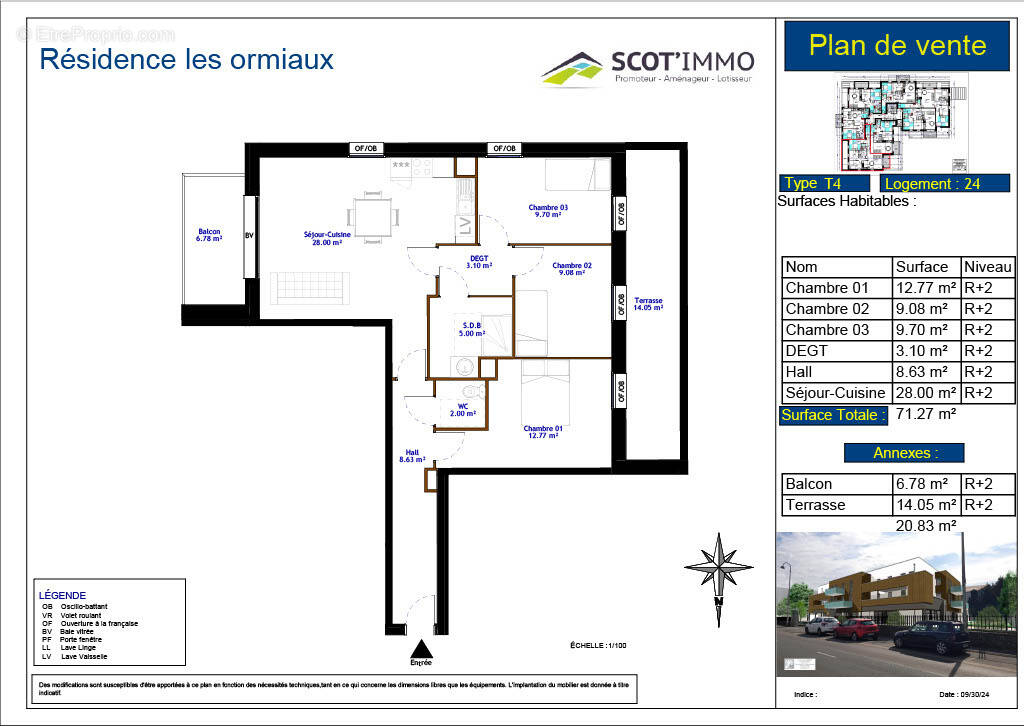 Appartement à RANG-DU-FLIERS