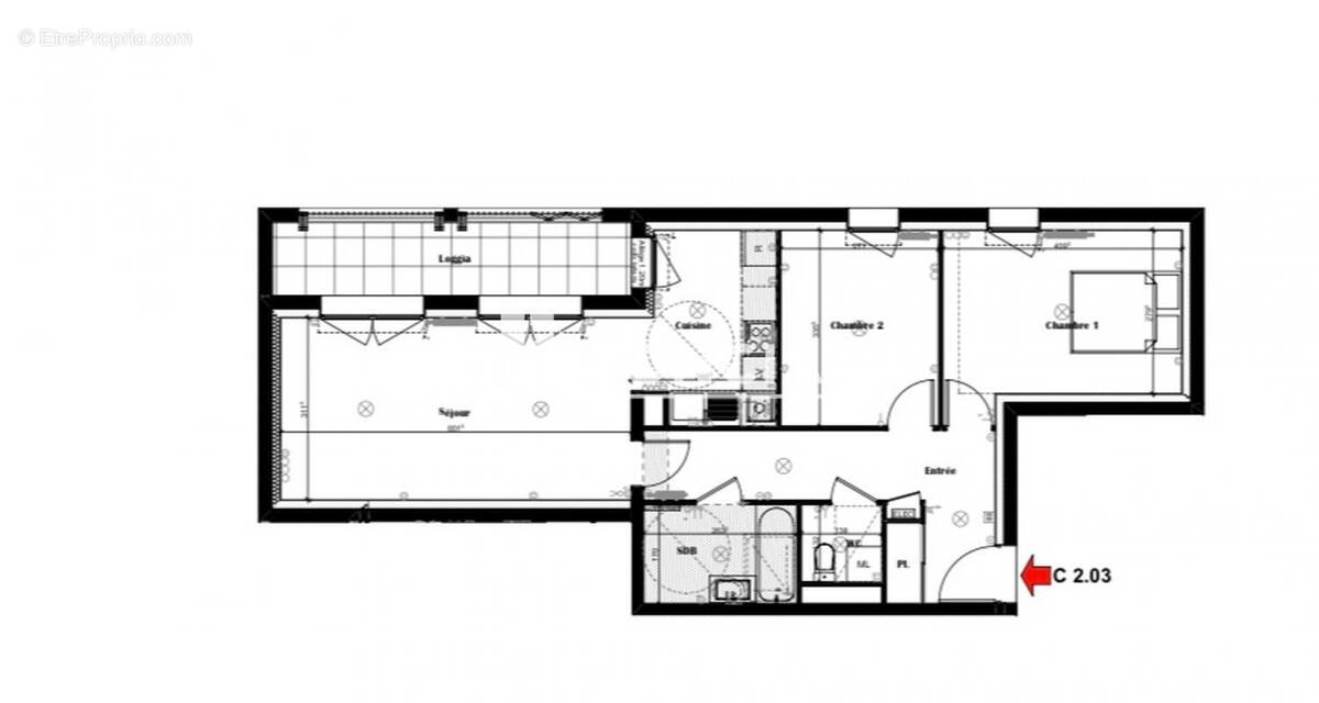 Appartement à SAINT-PIERRE-DES-CORPS