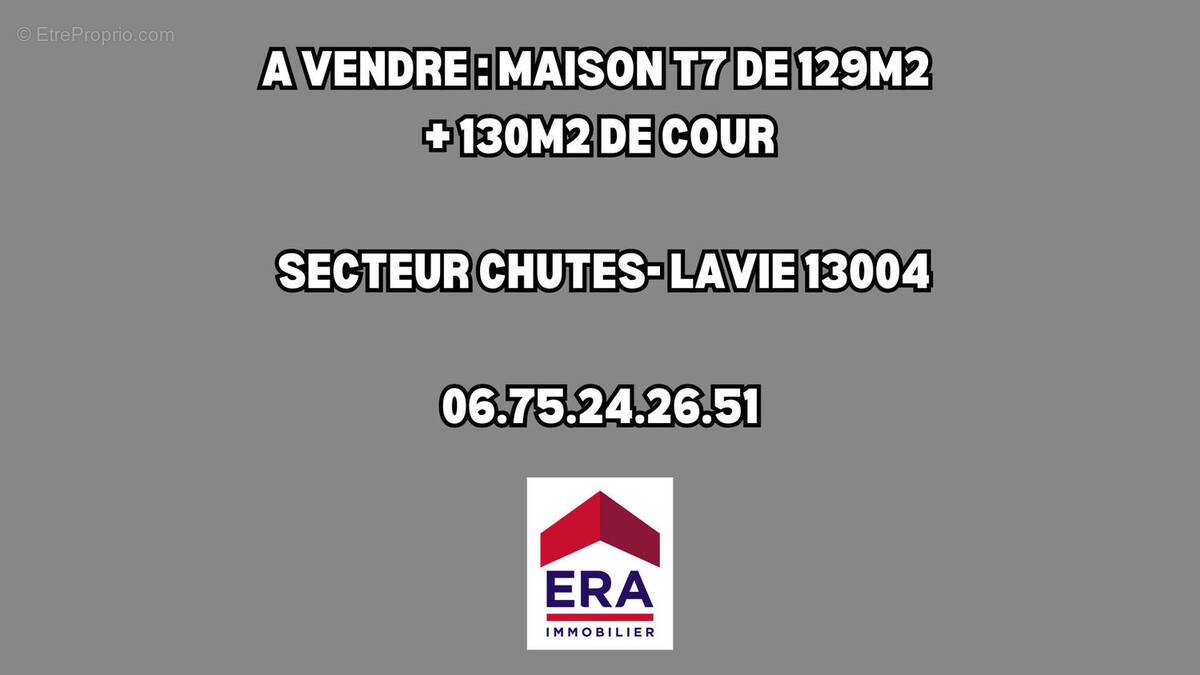 Maison à MARSEILLE-4E