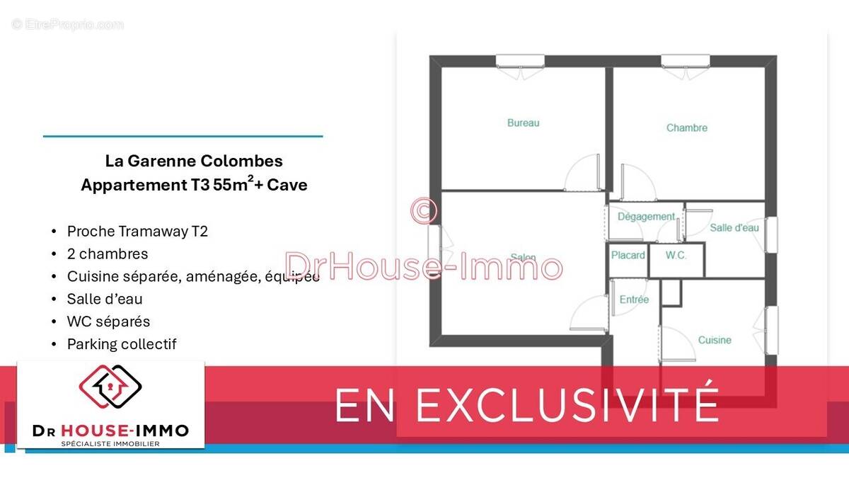 Appartement à LA GARENNE-COLOMBES