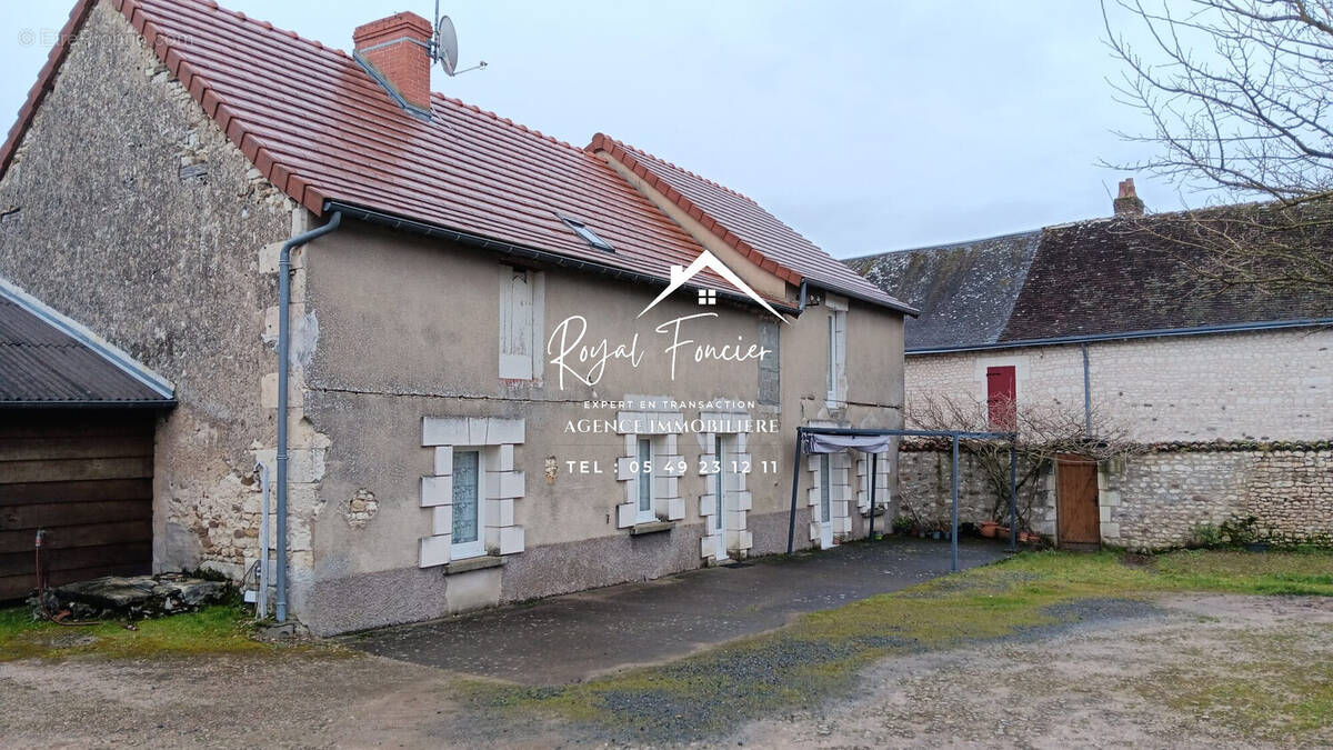 Façade sud maison ( toiture récente) - Maison à MARIGNY-MARMANDE