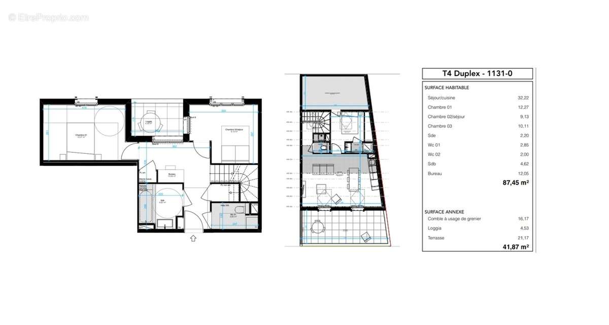 Appartement duplex ste-foy à Ste Foy Les Lyon