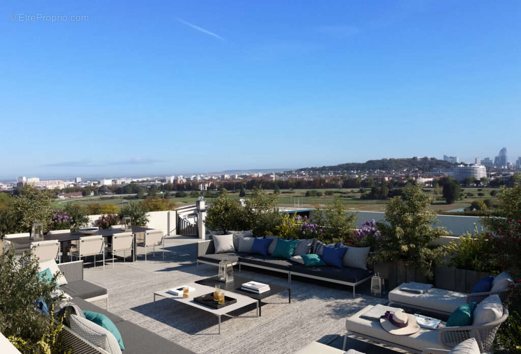 Les terrasses de l&#039;hippodrome à Garches